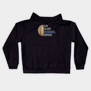 Eat Sleep Baseball Repeat Kids Hoodie